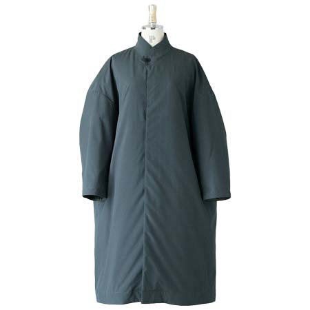 NO CONTROL AIR(ノーコントロールエアー) ポリエステルリンクルタフタ中綿仕立 キモノカラーコート