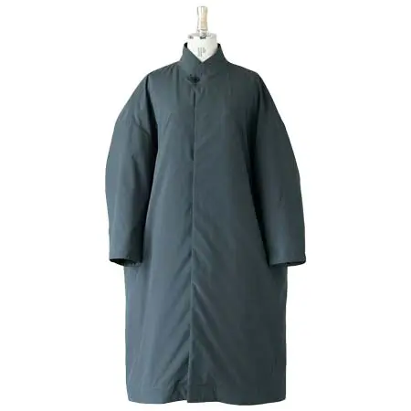 NO CONTROL AIR(ノーコントロールエアー) ポリエステルリンクルタフタ中綿仕立 キモノカラーコート