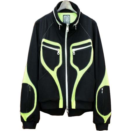 Obelisk(オベリスク) ウエーブメッシュMIXニットブルゾン