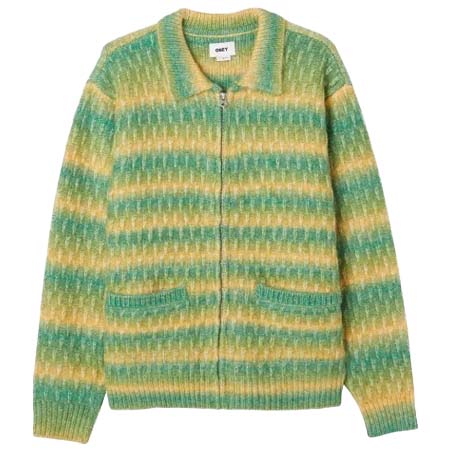 OBEY(オベイ) REGGIE ZIP UP CARDIGAN