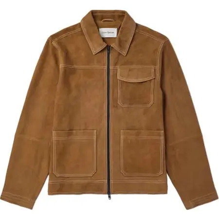 Oliver Spencer(オリバースペンサー) スエード スリムフィット チョアジャケット