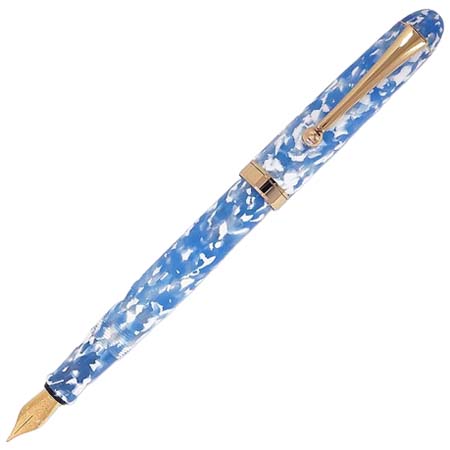 大西製作所(オオニシセイサクショ) 万年筆 アセテート 空とわた雲 ＜細軸・ねじ式＞