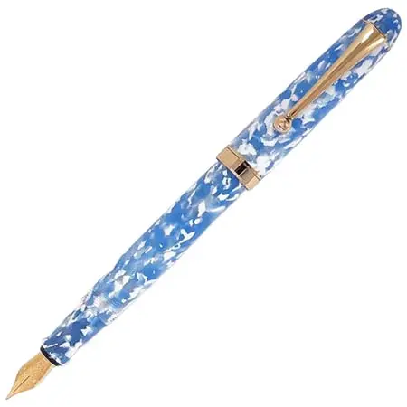 大西製作所(オオニシセイサクショ) 万年筆 アセテート 空とわた雲 ＜細軸・ねじ式＞