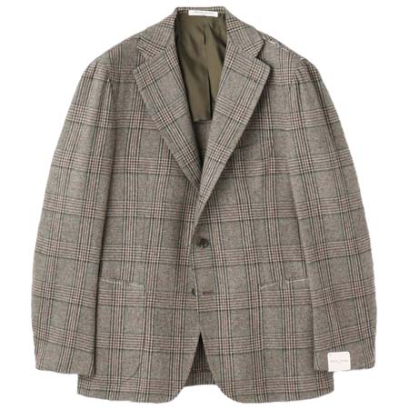 ORAZIO LUCIANO(オラッツィオルチアーノ) ウールリネン チェックジャケット