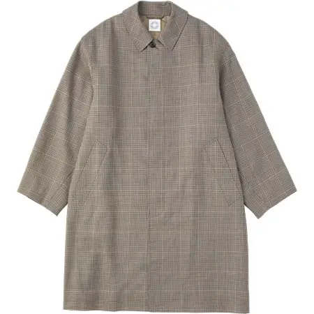 ORCIVAL(オーシバル) Men’s Wool Check Bal Collar Coat