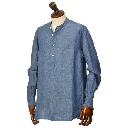 ORIGINAL VINTAGE STYLE(オリジナルヴィンテージスタイル) バンドカラープルオーバーシャツ