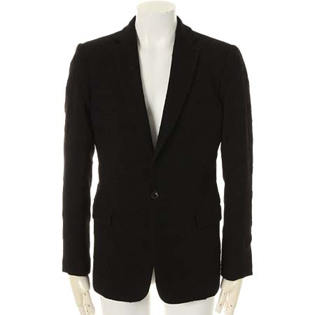 OURET(オーレット) WOOL CUT JACQUARD WASHER TAILORED COLLAR JACKET