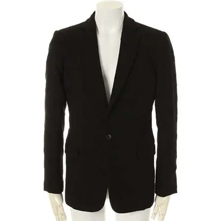 OURET(オーレット) WOOL CUT JACQUARD WASHER TAILORED COLLAR JACKET