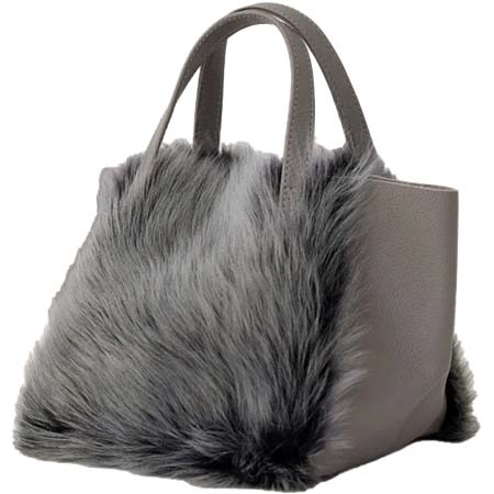 OWEN BARRY(オーエンバリー) 牛革×シープスキン ミニキューブバッグ-TOSCANA