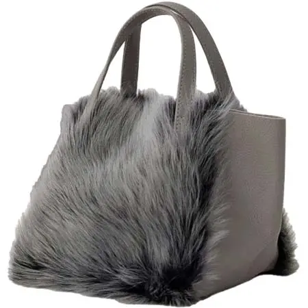 OWEN BARRY(オーエンバリー) 牛革×シープスキン ミニキューブバッグ-TOSCANA