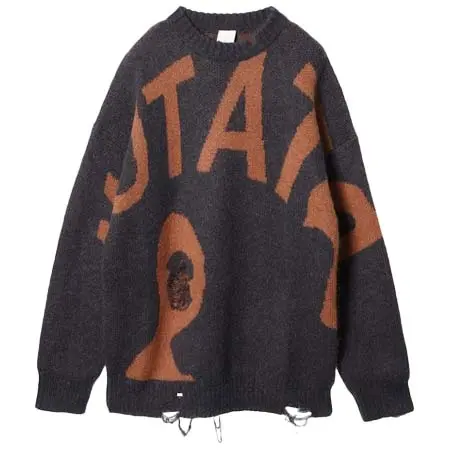 P.A.M(パム) Perks And Mini MUTATE DISTRESSED CREW NECK KNIT 8622