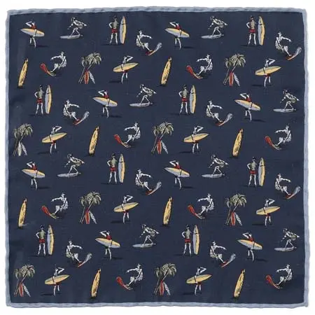 PAOLO ALBIZZATI(パオロアルビザッティ) シルク サーファー×ソリッド チーフ