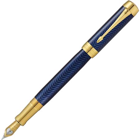PARKER(パーカー) デュオフォールド プレステージ ブルーシェブロンGT センテニアル 万年筆 M [18K]