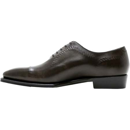 Perfetto(ペルフェット) ドレスシューズ p9121gy キャップトゥ スキンステッチ グレー