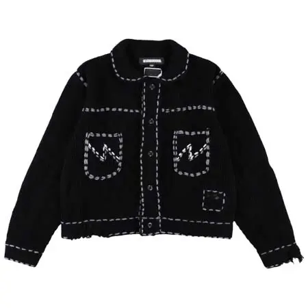 PHINGERIN(フィンガリン) NH X PHINGERIN PG1 SAVAGE KNIT BLACK