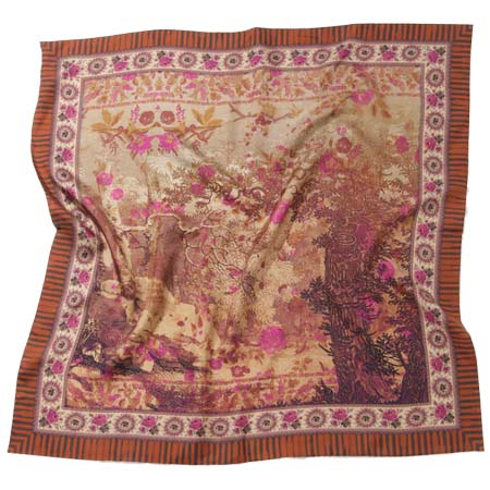 Pierre-Louis Mascia(ピエールルイマシア) レッド ペルシャ Wフェイス スカーフ