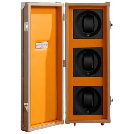 PINEL ET PINEL(ピネルピネル) フルグレインレザーラップ ウッド ウォッチワインダートランク