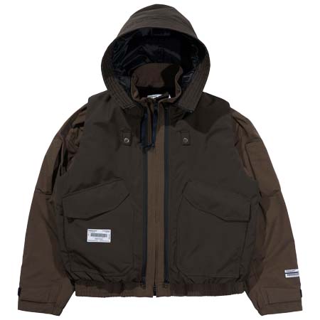 POLIQUANT(ポリクアント) THE DEFORMED BRUSHING BACK FLIGHT JACLET / THE PADDING HOODED VEST 2way