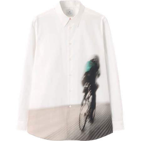 PS Paul Smith(ピーエスポールスミス) “Cyclist Placement” カジュアルシャツ