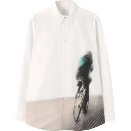 PS Paul Smith(ピーエスポールスミス) “Cyclist Placement” カジュアルシャツ