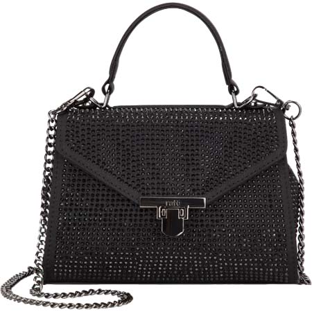 Rafe New York(ラフェニューヨーク) LILA Top Handle – Black Satin