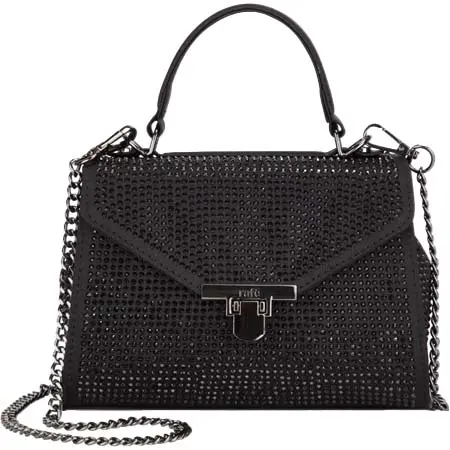 Rafe New York(ラフェニューヨーク) LILA Top Handle – Black Satin