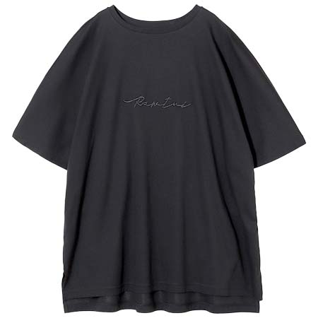 Rawtus(ロゥタス) HISH TWISTED COTTON INTERLOCK ロゴ刺繍チュニックTEE
