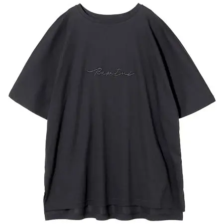 Rawtus(ロゥタス) HISH TWISTED COTTON INTERLOCK ロゴ刺繍チュニックTEE