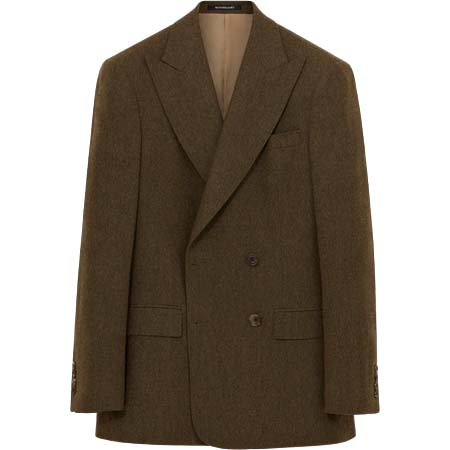RICHARD JAMES(リチャードジェームス) Hepworth Jacket – Olive Wool & Cashmere Flannel
