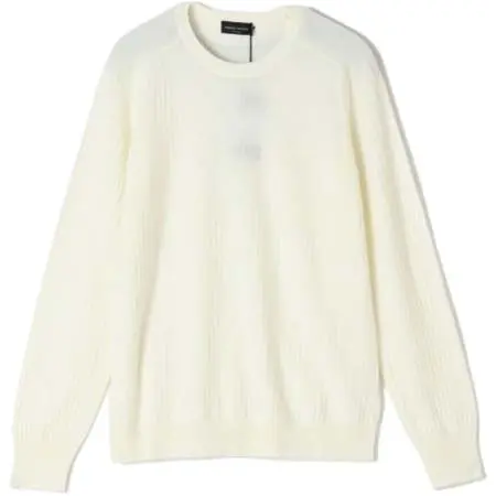 roberto collina(ロベルトコリーナ) ストライプクルーネックハイゲージニット