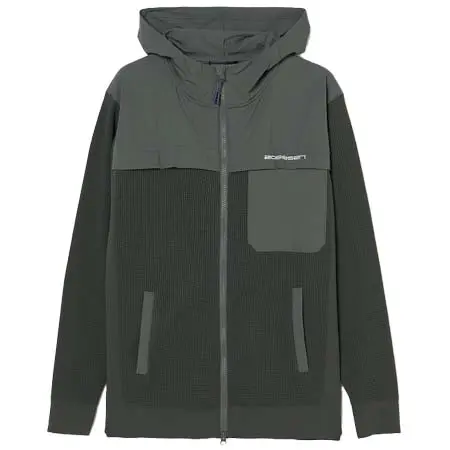 ROSASEN(ロサーセン) ニット×タフタフルジップブルゾン