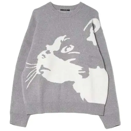 rovtski(ロフトスキー) アニマルJQDクルーネック ニットセーター