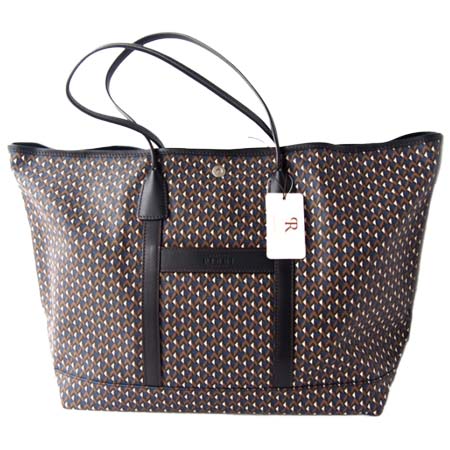 R.PIERI(エッレピエリ) ナイロン×幾何学柄PVCトートバッグ