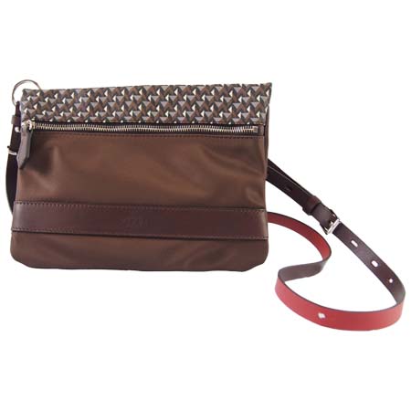 R.PIERI(エッレピエリ) ナイロン×幾何学柄PVCサコッシュ