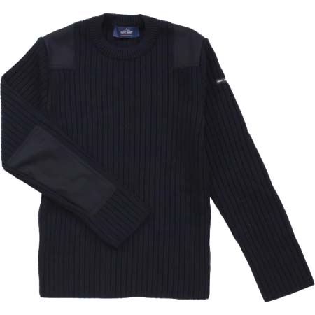 Saint James(セントジェームス) ミリタリーデザインセーター NAVY