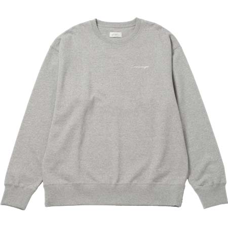 Saturdays Surf NYC(サタデーズサーフニューヨーク) Bowery Script Emb Sweatshirt Grey