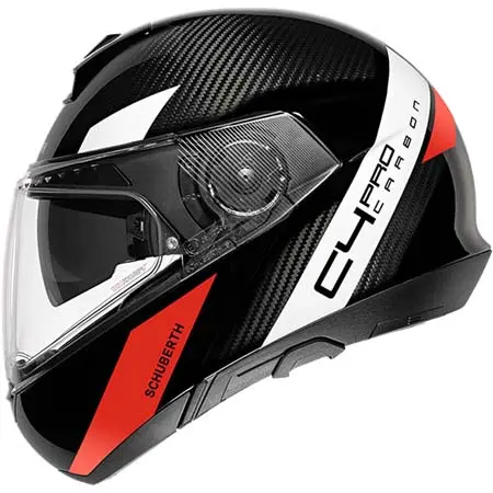SCHUBERTH(シューベルト) フリップアップヘルメット C4 PRO CARBON アヴィオ レッド 3Kカーボンヘルメット