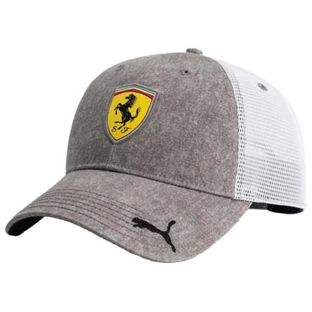 Scuderia Ferrari(スクーデリアフェラーリ) 2025 PUMA スクーデリア フェラーリ トラッカーキャップ グレー
