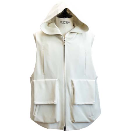 Sise(シセ) 25SS HOODIE VEST WHITE