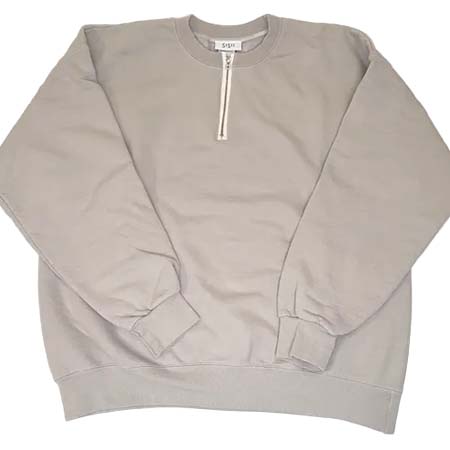 Sisii(シシ) ZIP CREW -gray-