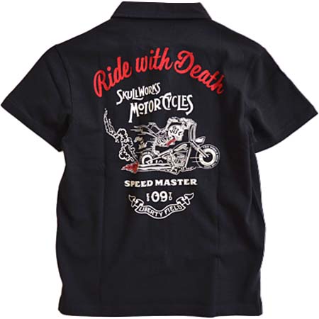 SKULL WORKS(スカルワークス) スカルライド半袖ポロシャツ