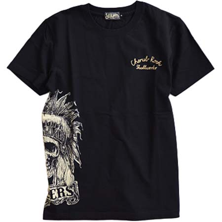 SKULL WORKS(スカルワークス) インディアンスカル半袖Tシャツ