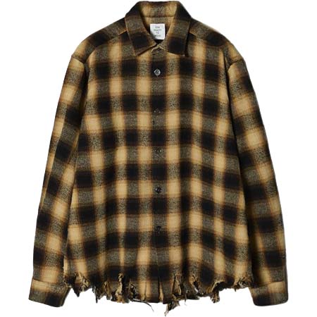 SOE shirts(ソーイシャツ) Crashed Flannel Shirts
