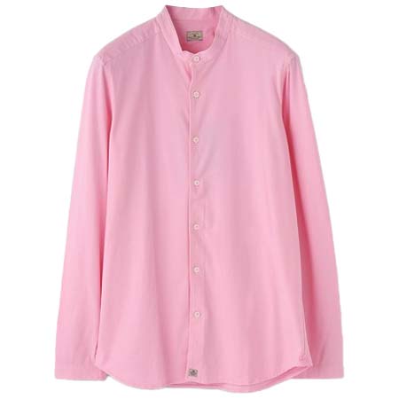 SONRISA(ソンリーサ) ストレッチ バンドカラーシャツ