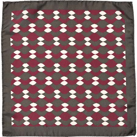 STEFANO CAU(ステファノカウ) シルクツイルウェーブプリントチーフ