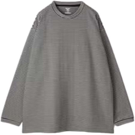 STEVEN ALAN(スティーブンアラン) オーガニックコットン ボーダー ロングスリーブ Tシャツ BOLD