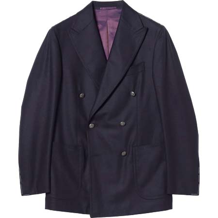 STILE LATINO(スティレラティーノ) LEO フランネル ダブルブレステッド ジャケット