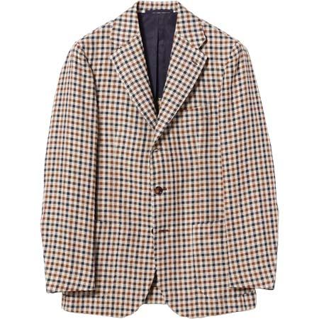 STILE LATINO(スティレラティーノ) FAUSTO リネンウール ガンクラブ ジャケット