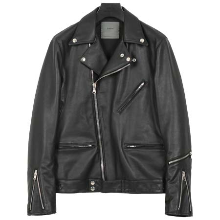 STRUM(ストラム) オイルカーフ SPEEDER ダブルライダースジャケット – BLACK