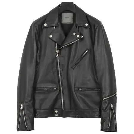 STRUM(ストラム) オイルカーフ SPEEDER ダブルライダースジャケット – BLACK